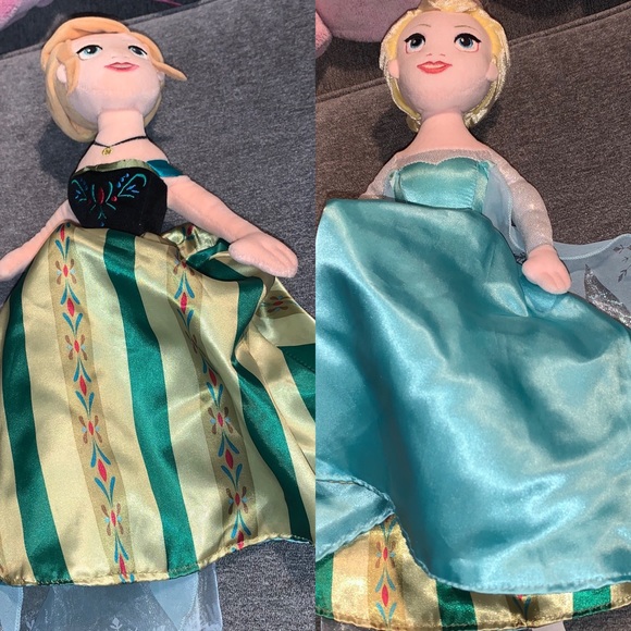 anna elsa flip doll
